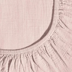 2100 GAZEX Drap-housse en gaze de coton - Rose de Bagatelle