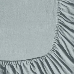 200 LINTEX Drap-housse en lin lavé - Gris Vésuve