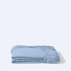 1700 COTEX Drap-housse en percale de coton - Parme Lilas