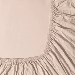 1700 COTEX Drap-housse en percale de coton - Rose des Sables
