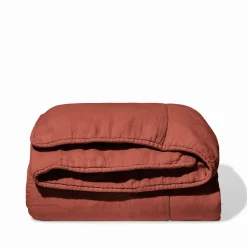 1700 COTEX Édredon bout de lit - Rouge Urushi