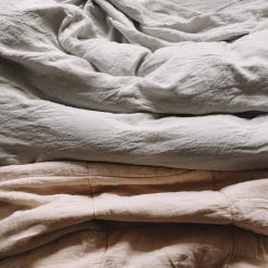 1700 COTEX Édredon en 100% lin lavé - Beige Rosé