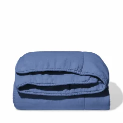 200 LINTEX Édredon en 100% lin lavé - Bleu Paros