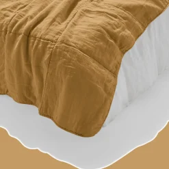 1700 COTEX Édredon en 100% lin lavé - Jaune Asahi