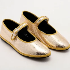 Women Drogheria Crivellini - Ballerines Jane à attache - Doré