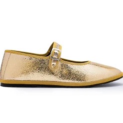 Women Drogheria Crivellini - Ballerines Jane à attache - Doré