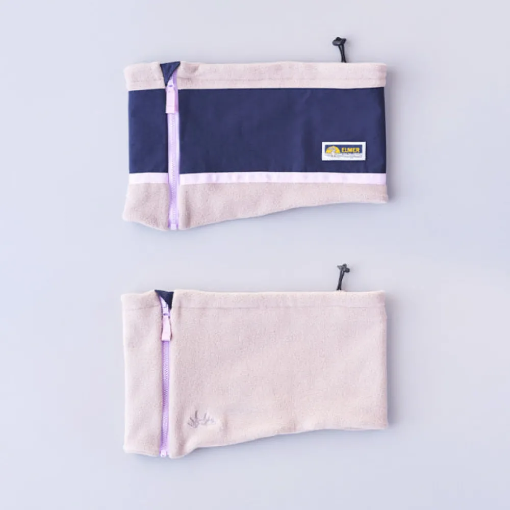 Women ELMER - Écharpe réversible - Beige et bleu marine