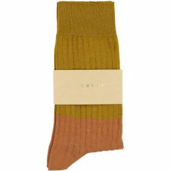 Women Escuyer - Chaussettes Color Block - Moutarde