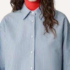 Women Forte_Forte - Chemise rayé - Bleu