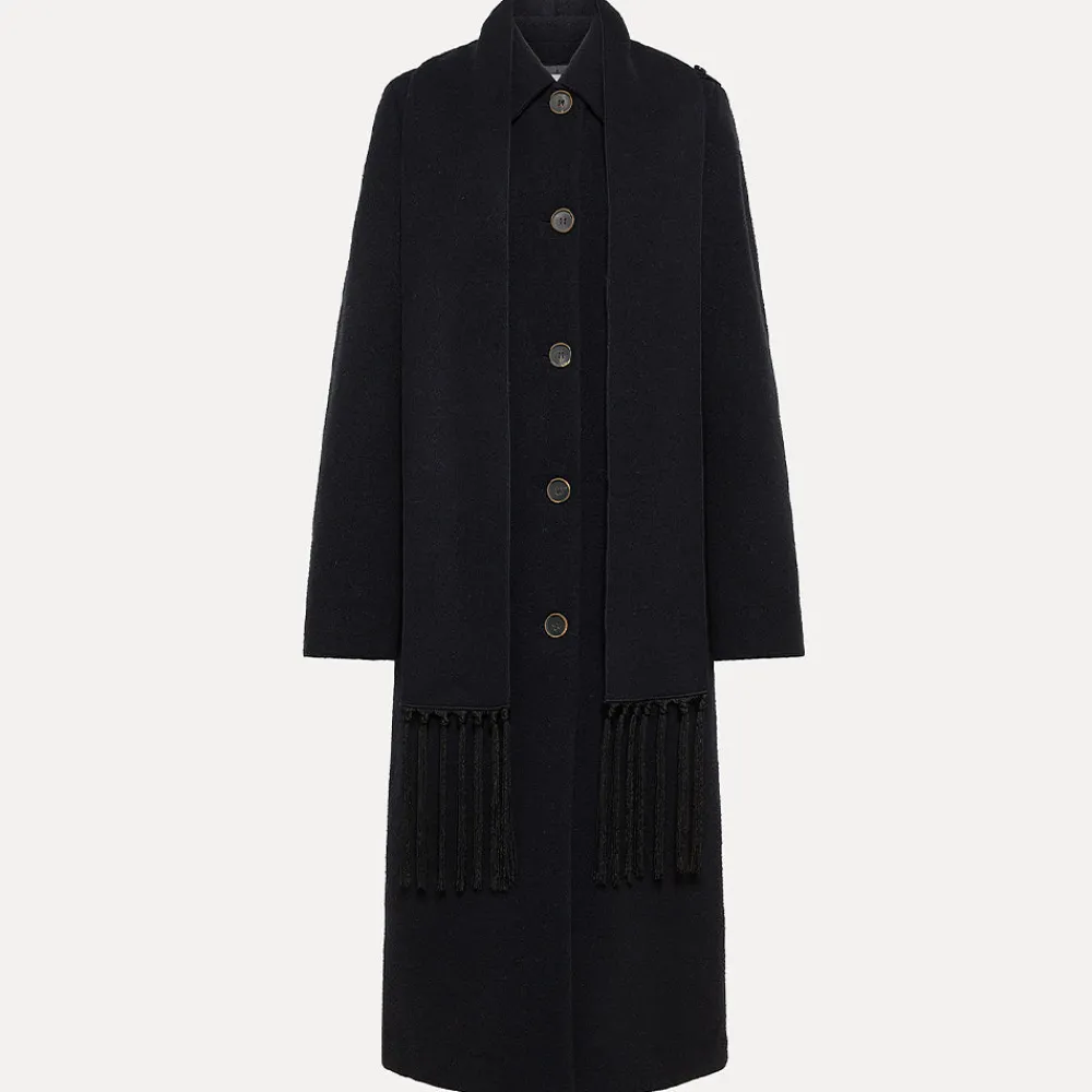 Women Forte_Forte - Manteau long - Noir