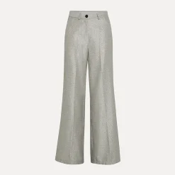 Women Forte_Forte - Pantalon Large - Argenté