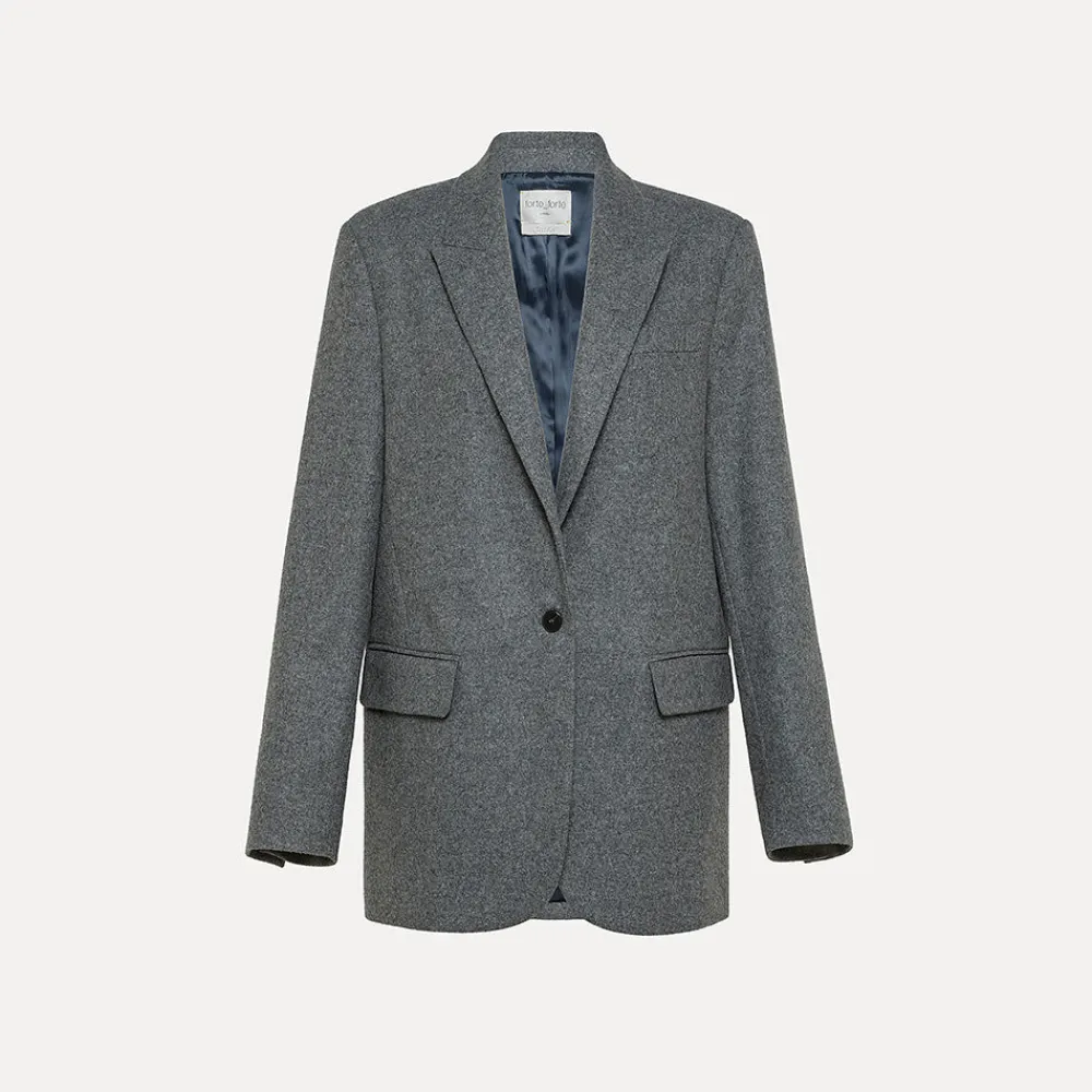 Women Forte_Forte - Veste Blazer - Gris