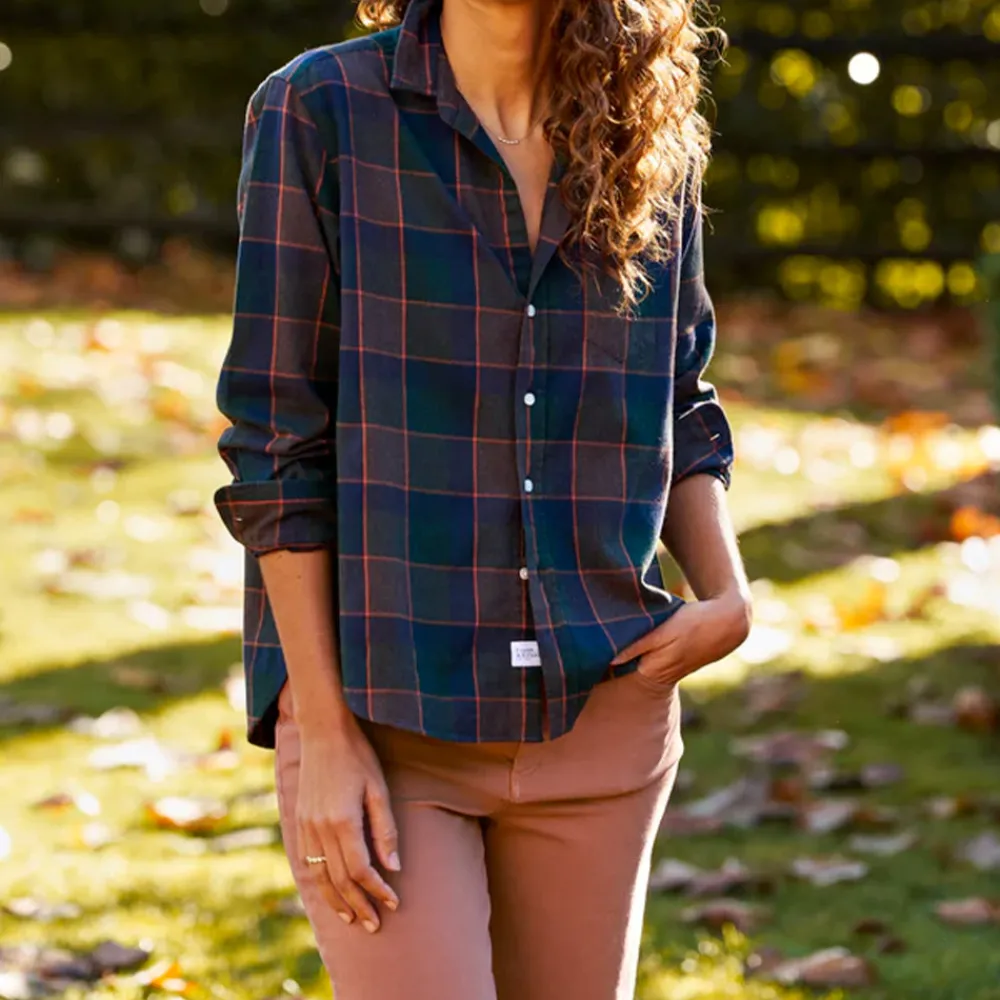 Women FRANK ET EILEEN Frank & Eileen - Chemise Eileen - Carreaux Marron et vert