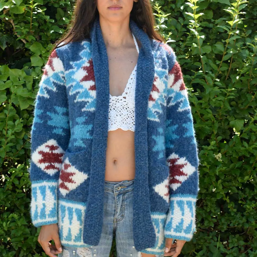 Women Frantic - Cardigan Nevada - Bleu