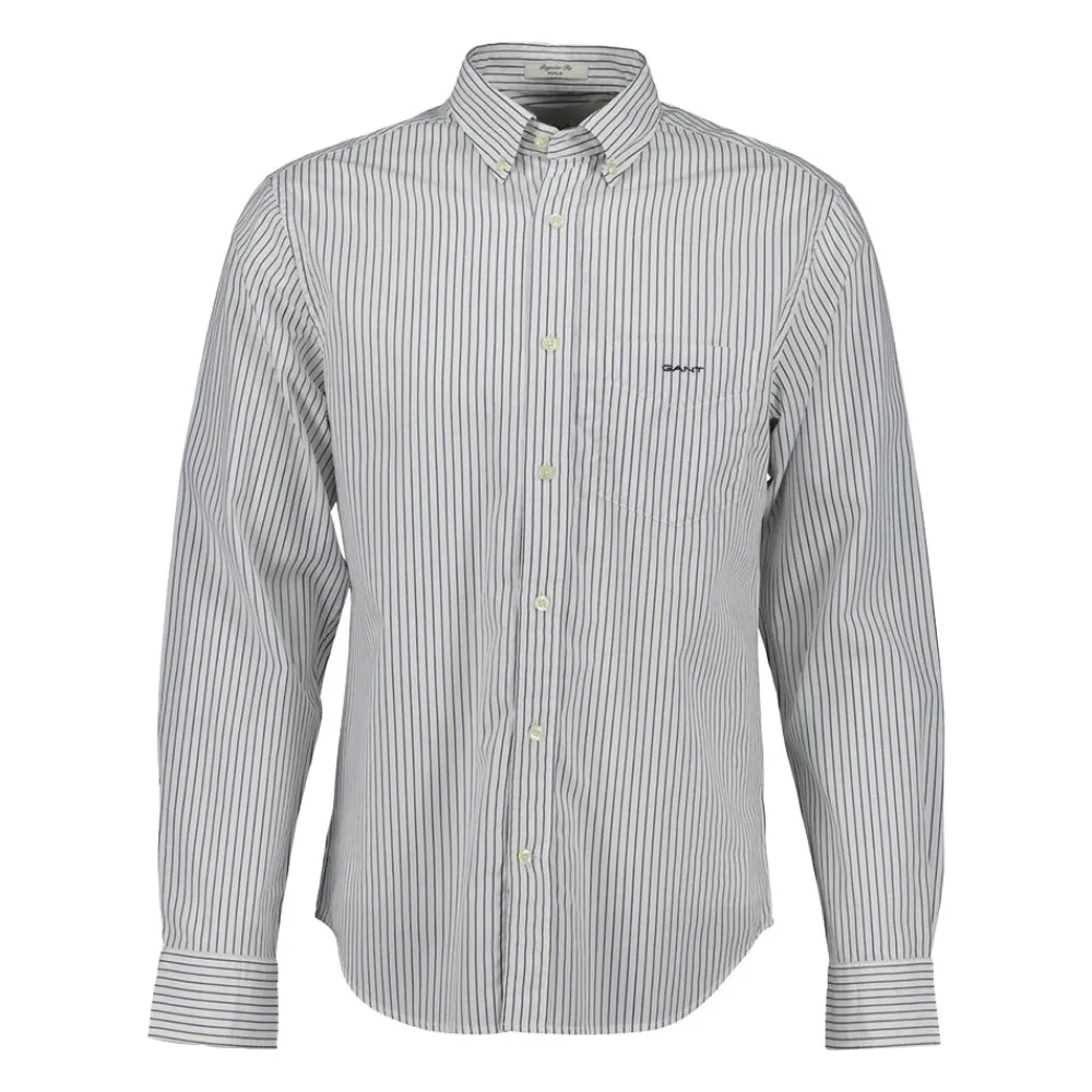 GANT - Chemise à Rayures - Blanc