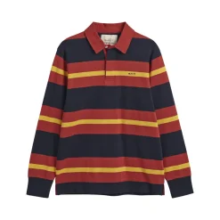 GANT - Polo Rugger Rayé - Rouge