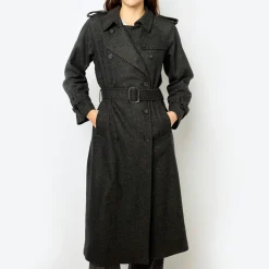 Women GERARD DAREL - Trench Serge - Anthracite