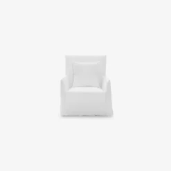 202 GERVASONI Gervasoni - Fauteuil Ghost n°05 - Lin Blanc