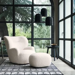202 GERVASONI Gervasoni - Fauteuil Loll 09 G - Blanc