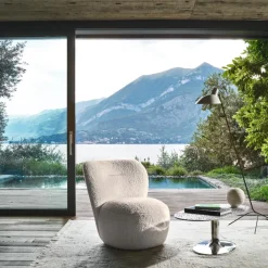 202 GERVASONI Gervasoni - Housse de fauteuil Loll n°07F - Lin Blanc