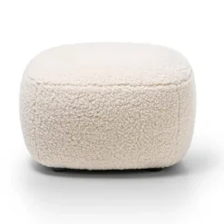 202 GERVASONI Gervasoni - Housse de pouf Loll n°08 - Lin Blanc