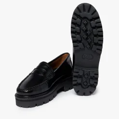 Women GH Bass - Mocassins Weejuns Superlug Penny - Noir