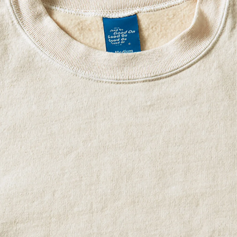 GOOD ON - Sweat Rough Crew - Blanc
