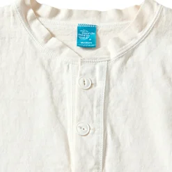 GOOD ON - T-Shirt Heavy Henley - Blanc