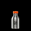 1561 24 BOTTLES Gourde en inox 250 ml - Basic Steel - 24 Bottles