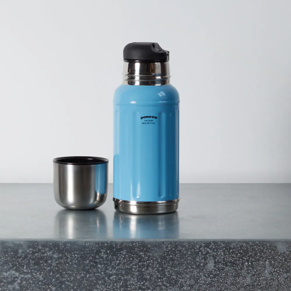738 POKETLE Gourde Thermos 350ml - Bleu - Poketle