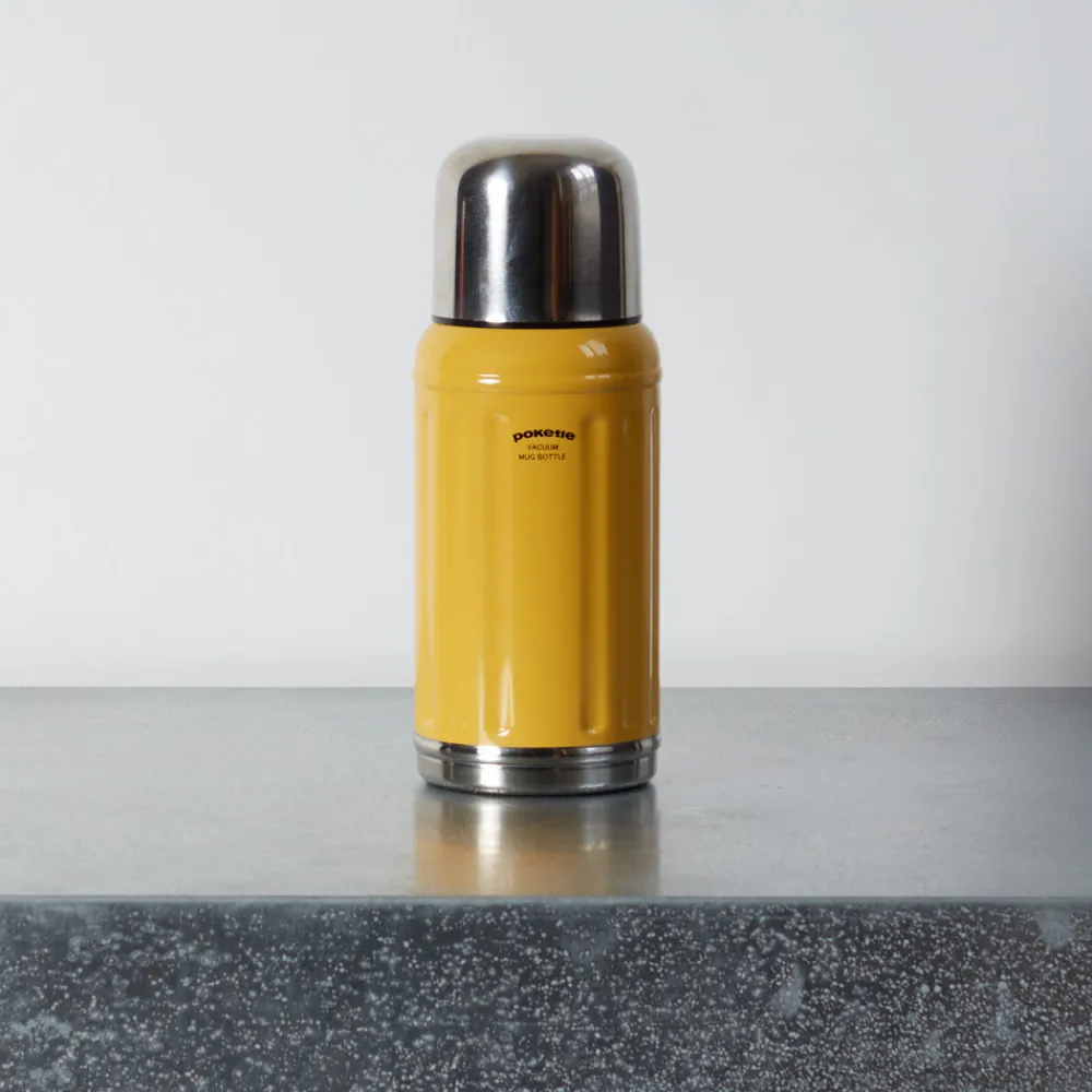 738 POKETLE Gourde Thermos 350ml - Jaune - Poketle