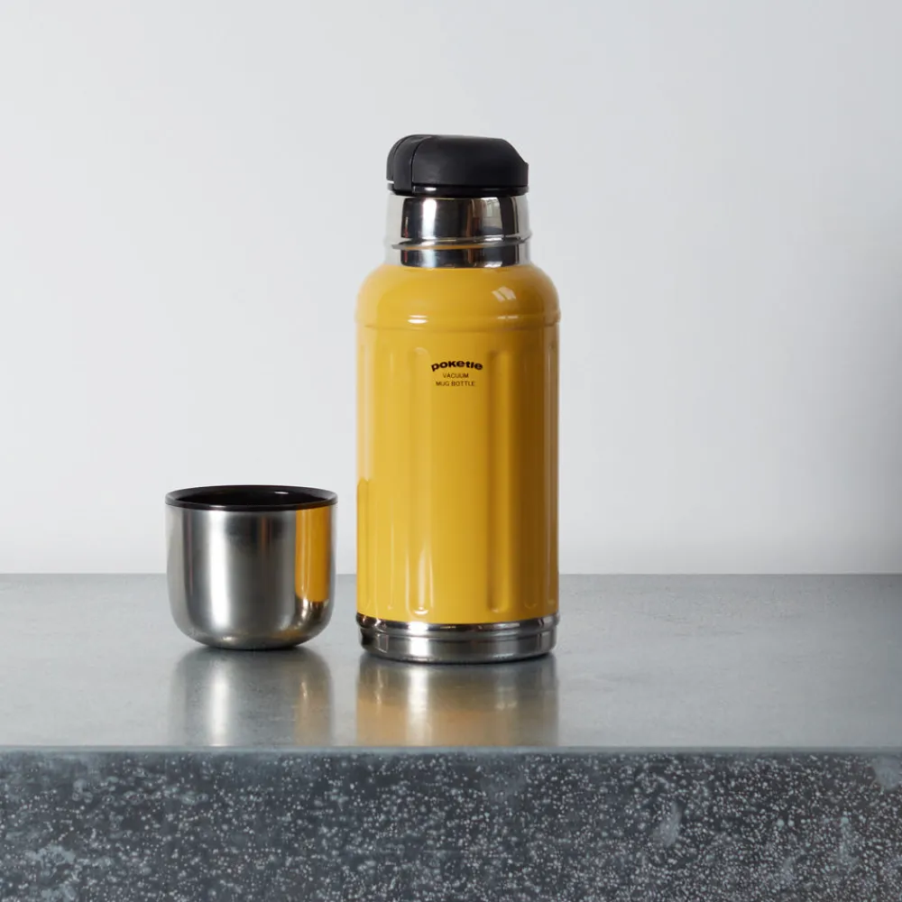 738 POKETLE Gourde Thermos 350ml - Jaune - Poketle