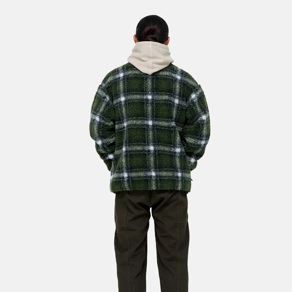 Gramicci - Veste Shadow Plaid Sherpa - Vert