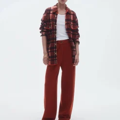 Women GUEST IN RESIDENCE - Chemise Plaid Work - Rouge