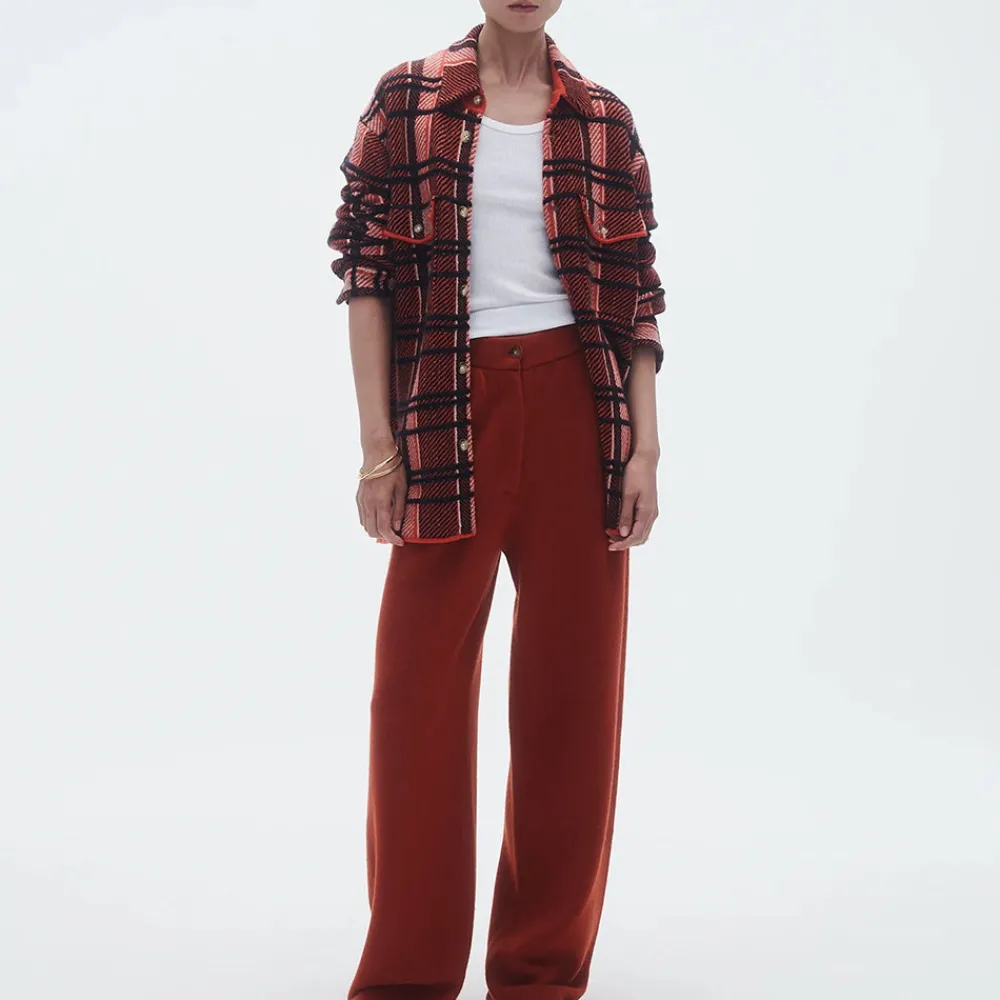 Women GUEST IN RESIDENCE - Chemise Plaid Work - Rouge