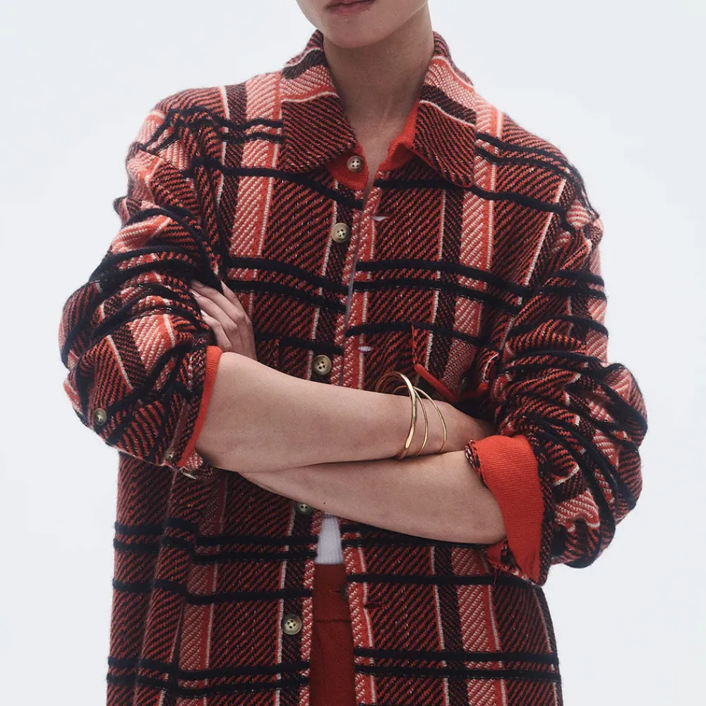 Women GUEST IN RESIDENCE - Chemise Plaid Work - Rouge
