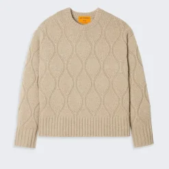 Women GUEST IN RESIDENCE - Pull Wavy Cozy Crew - Dune