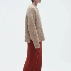 Women GUEST IN RESIDENCE - Pull Wavy Cozy Crew - Dune