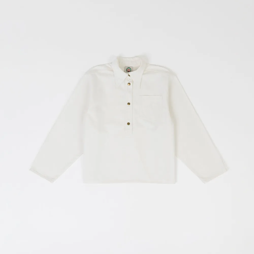 Women HAPPY HAUS - Blouse Over - Blanc