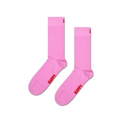 Women HAPPY SOCKS - Chaussettes Hautes Solid - Rose