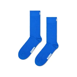 Women HAPPY SOCKS - Chaussettes Hautes Solid - Bleu
