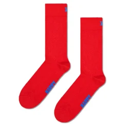 Women Happy Socks - Chaussettes Hautes Solid - Rouge