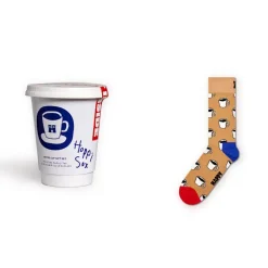 Women HAPPY SOCKS - Set de chaussettes Coffee Cup - Marron