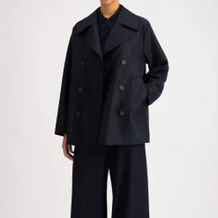 Women Harris Wharf London - Manteau long Peacoat - Marine