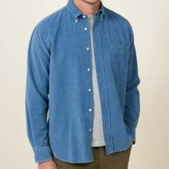 HARTFORD - Chemise Pitt - Light Indigo