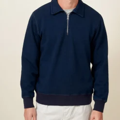 HARTFORD - Polo Zipper - Indigo