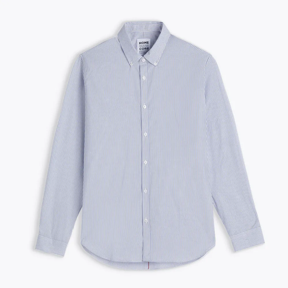 HOMECORE - Chemise Tokyo - Bleu rayures