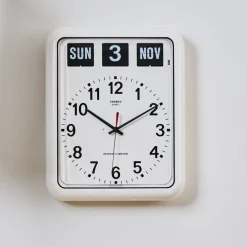 1644 TWEMCO Horloge Murale BQ 12A - Blanc - Twemco