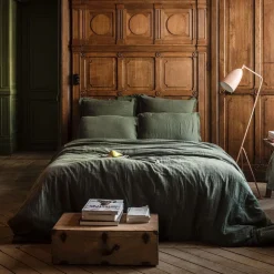 2100 GAZEX Housse de couette en gaze de coton - Vert Luxembourg