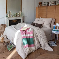 2100 GAZEX Housse de couette en gaze de coton - Beige Quai de Seine
